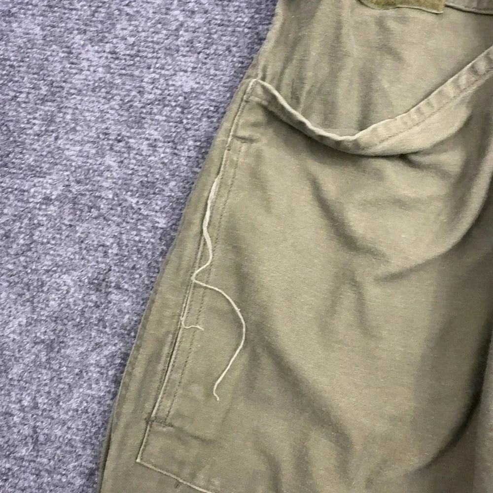 Vintage Gibraltar Coveralls Men Small Green Cotton Sateen Graphic Workwear Style